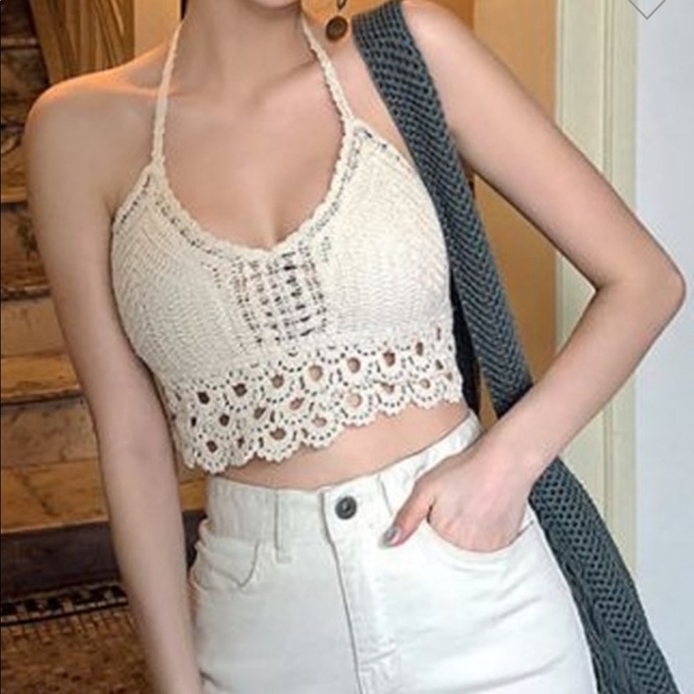 Crochet halter top